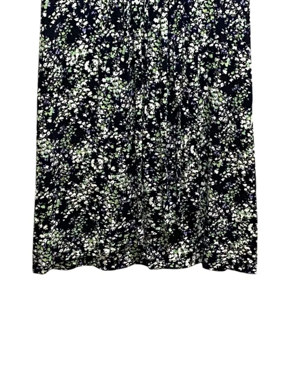 Soma Jersey Knit Floral Dress Black Size L Cottagecore Spring Bohemian Vacation - Picture 6 of 12